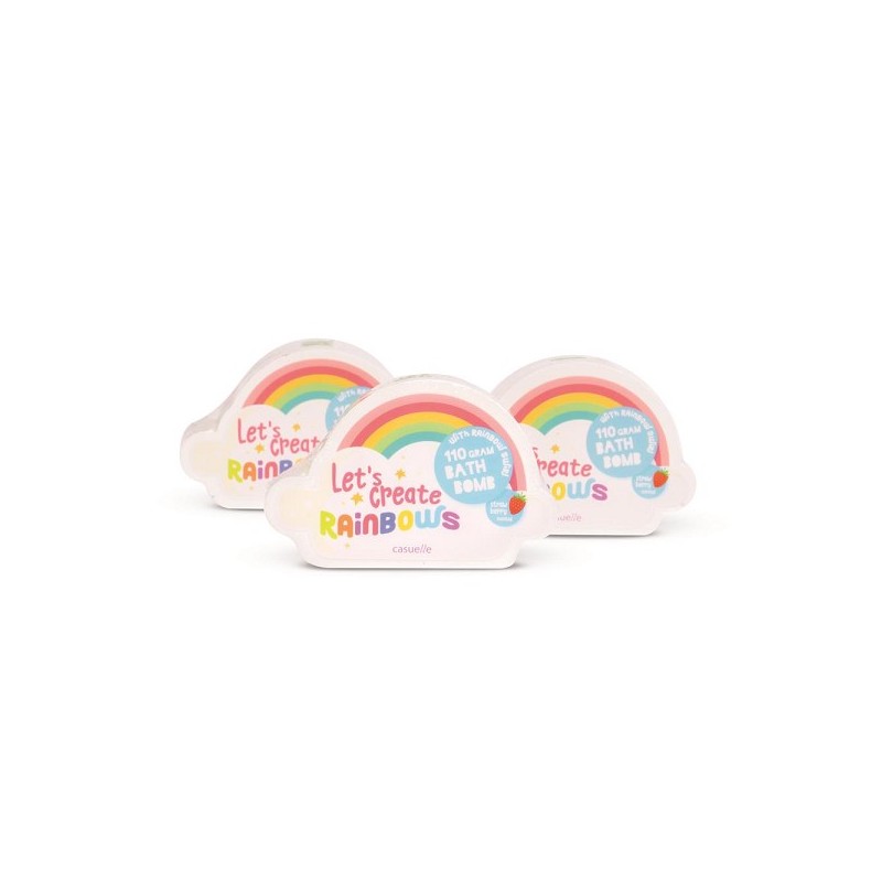 Bombe de bain Nuage avec tourbillon de couleur arc-en-ciel 110 grammes