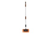 Brosse de lavage avec raccord de tuyau et manche télescopique XXL 125-230cm
