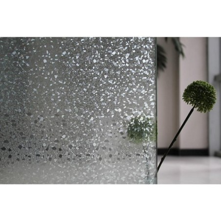 Film de fenêtre pierres anti-vue statiques 45cm x 2m