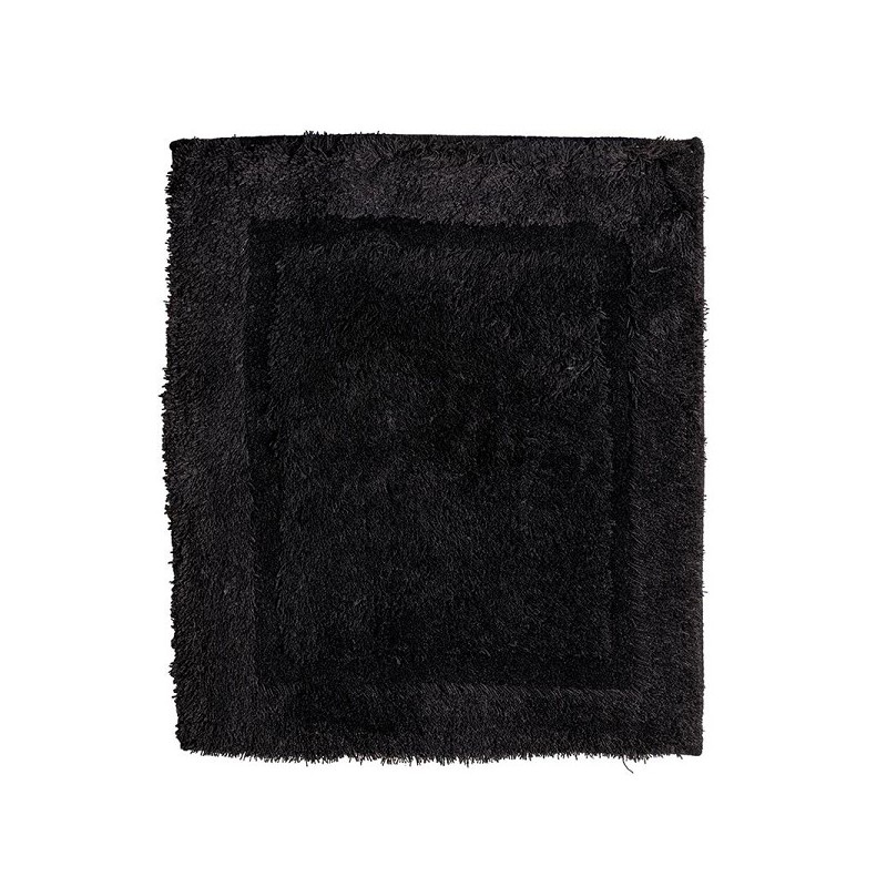 Tapis de bain uni noir 60x90cm