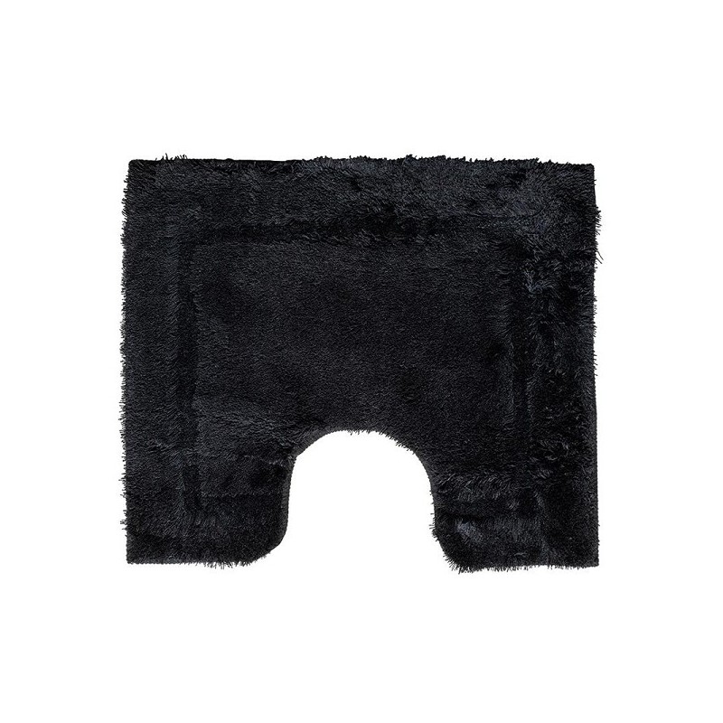 Tapis de toilette uni noir 50x60cm