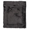 Tapis de bain uni gris foncé 60x90cm