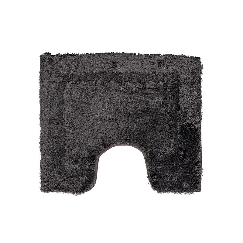 Toiletmat uni donker grijs 50x60cm