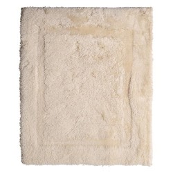 Tapis de bain uni crème 60x90cm