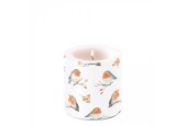 Bougie Ambiente petite Famille Robin - Ø 7,5 - h 9 cm - Paraffine - ± 35 heures de combustion