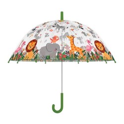 Esschert Design Kinderparaplu oerwoud transparant Ø70,5cm