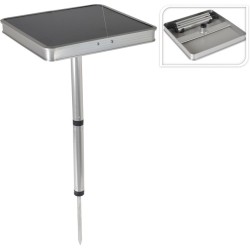 Table de camping 26x26x43cm gris