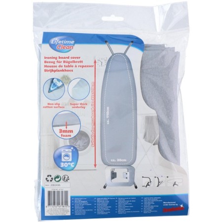 Strijkplankhoes 110x30cm 3mm schuimstof