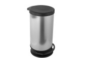 Rotho Paso Pedaalemmer 30L zilver metallic
