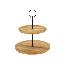Bamboe etagere 2-laags