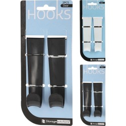 Crochets de porte en plastique, jeu de 2 pièces