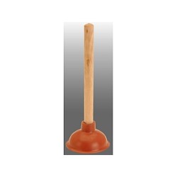 Gootsteenontstopper 40x13,5cm met houten steel