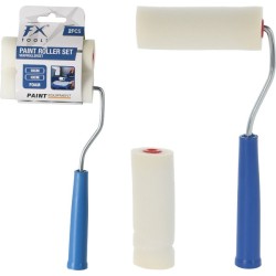Lakrollerset foam 10cm 2 stuks met houder