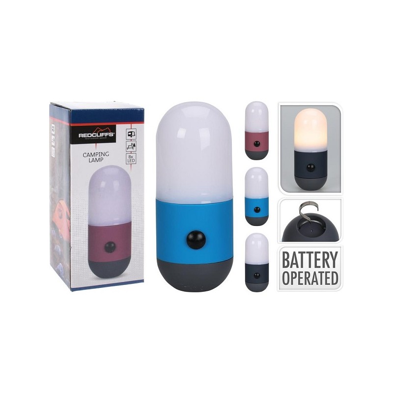 Camping LED lamp pil 6x6x14cm