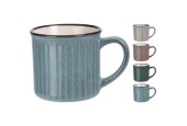 Tasse à motif moucheté en faïence 250ml