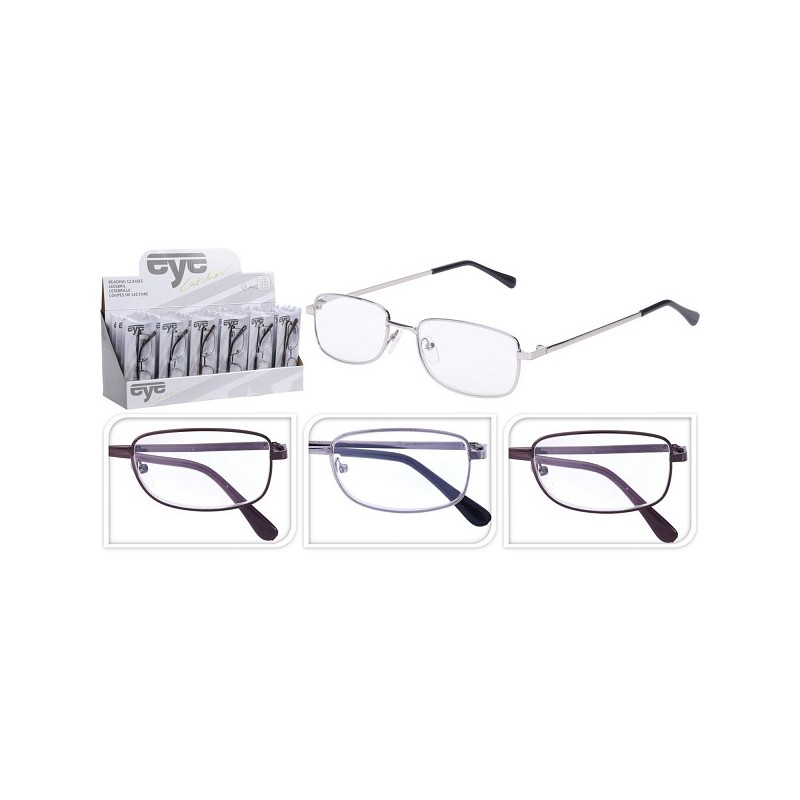 Leesbril metaal in verschillende sterktes.