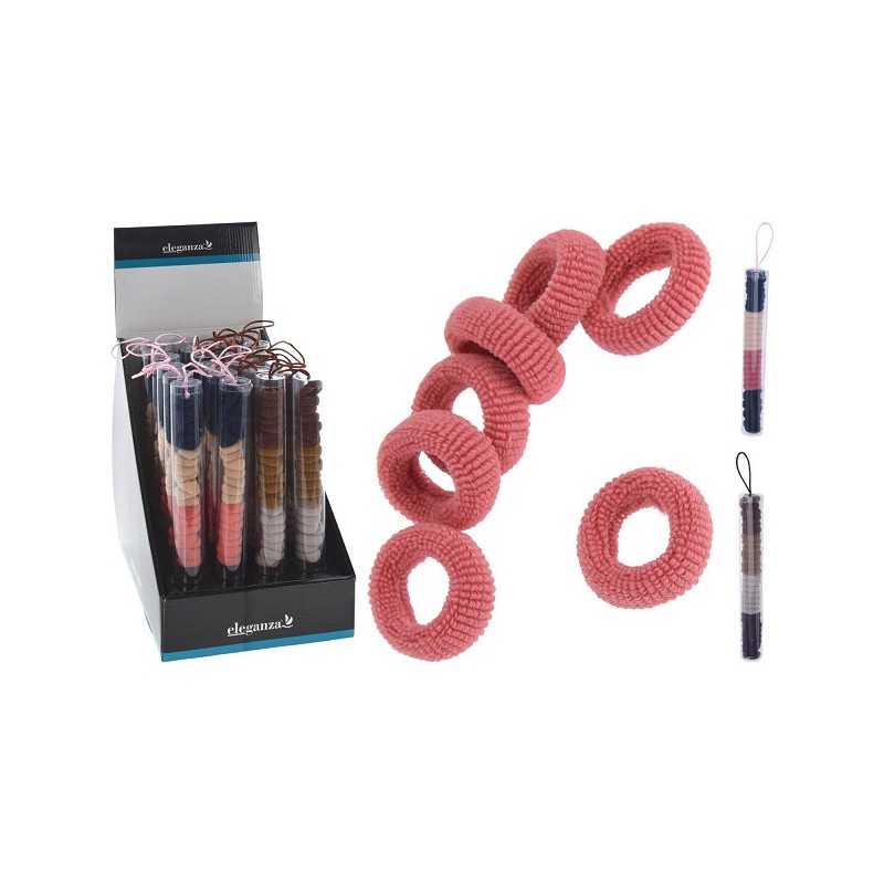 Élastique pour cheveux 30 pièces en tube