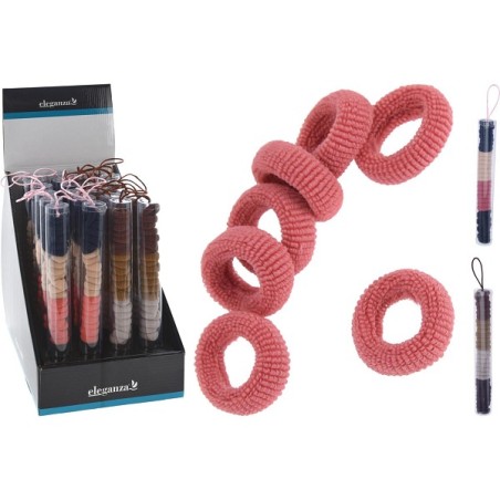 Élastique pour cheveux 30 pièces en tube