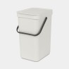 Brabantia Sort & Go poubelle 12L plastique gris clair