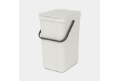 Brabantia Sort & Go poubelle 12L plastique gris clair