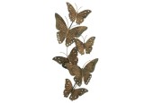 Boltze Home Déco murale en métal avec 6 papillons Jacoba L7 x L51 x H92cm