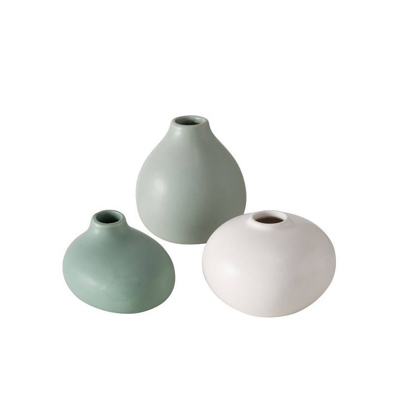 Boltze Home Vaas Darleen H11cm Dia10cm verkrijgbaar groen, wit of mint.