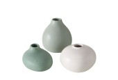 Boltze Home Vaas Darleen H11cm Dia10cm verkrijgbaar groen, wit of mint.