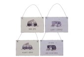Boltze Home Decor panneau en métal avec camping-car Vanlife - 21x14cm
