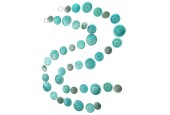 Boltze Home Guirlande Capiz Gus- L180cm Bleu aqua