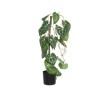 Decoris Kunstplant klimplant polyester in kunststof zwarte pot L28-W23-H66cm