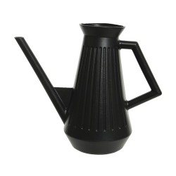 Decoris Arrosoir en plastique 1,8 litre L29-L14-H24,5 cm Noir nervuré