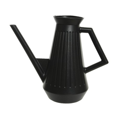 Decoris Arrosoir en plastique 1,8 litre L29-L14-H24,5 cm Noir nervuré