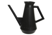 Decoris Arrosoir en plastique 1,8 litre L29-L14-H24,5 cm Noir nervuré