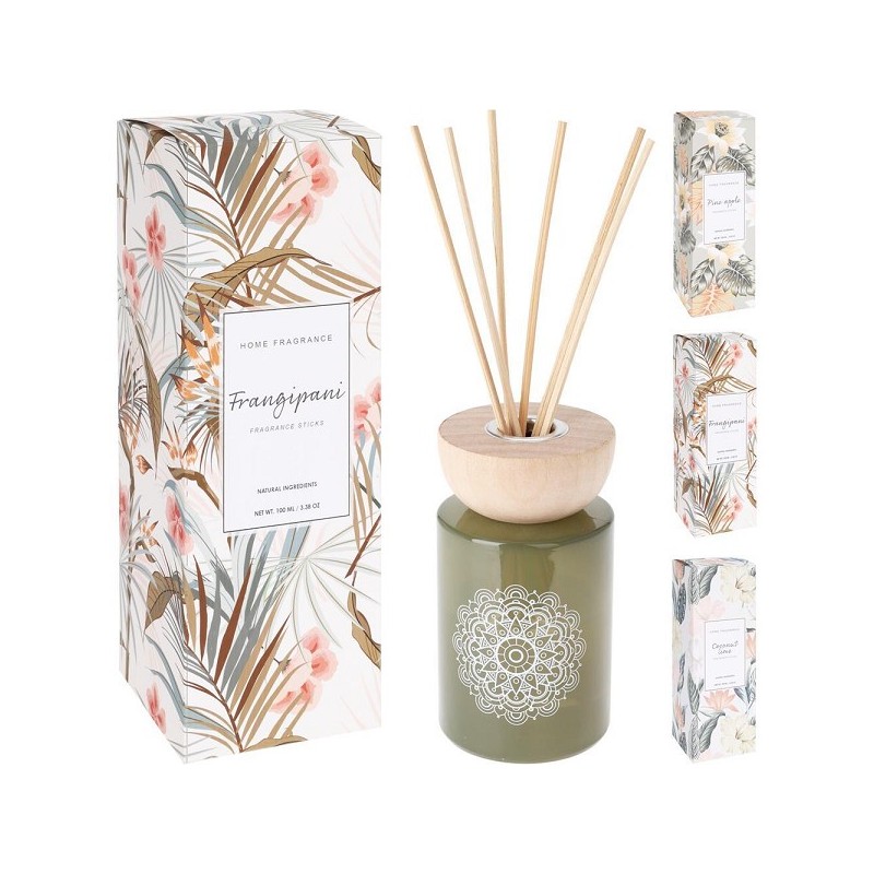 Bâtonnets parfumés 100ml 3 senteurs assorties