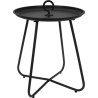 Table d'appoint ronde en métal Ø40xh46cm gris foncé mat