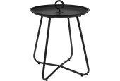 Table d'appoint ronde en métal Ø40xh46cm gris foncé mat