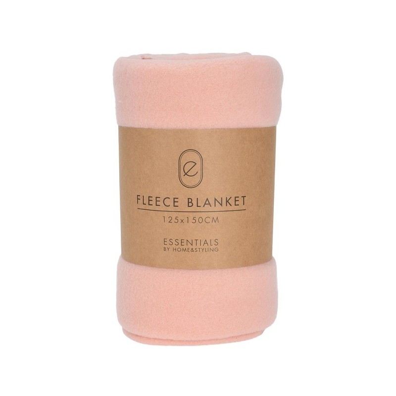 Couverture polaire 125x150cm rose