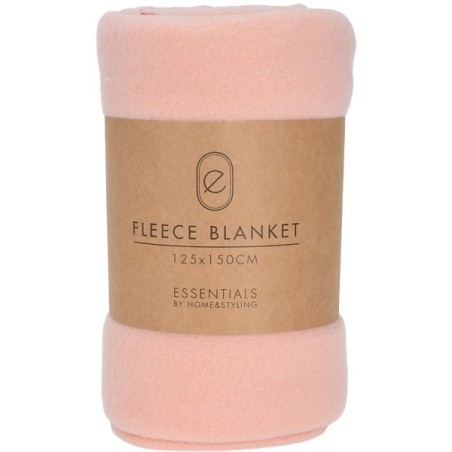 Couverture polaire 125x150cm rose