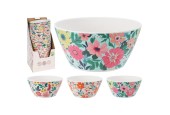 Schaal melamine 145xh70mm verkrijgbaar in 3 verschillende bloemenprints