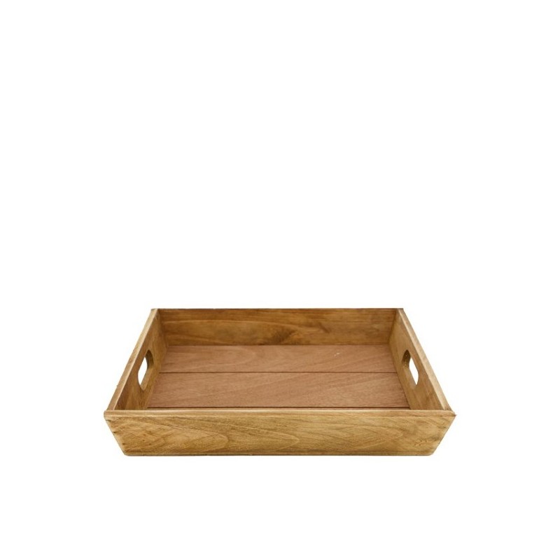 Dijk Natural Collections Tray fir hout 28x28x4,5cm naturel