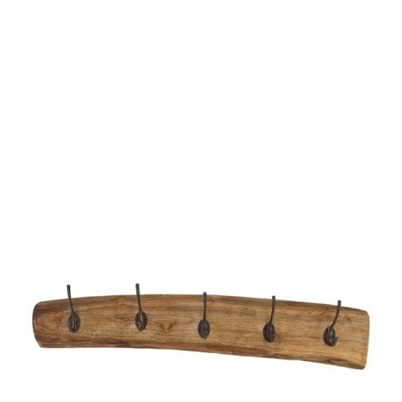 Dijk Natural Collections Portemanteau bois de teck 58x11x7cm naturel