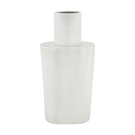 Dijk Natural Collections Vase métal 14x9x28,5cm blanc/Gris-wash