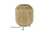 Dijk Natural Collections Lampe de table raphia 22x22x28cm naturel