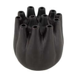 Dijk Natural Collections Vase céramique Ø17x17cm noir