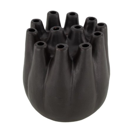 Dijk Natural Collections Vase céramique Ø17x17cm noir