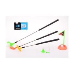 John Toy Sports Active Golf set avec 3 clubs extensibles - 18,5x 7,5x 75cm