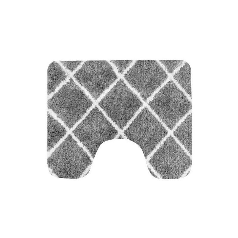 Tapis de toilette Menton 60x50cm gris