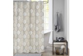 Dutch House Rideau de douche Brest marron 180x200cm 100% polyester
