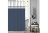 Dutch House Rideau de douche Simply bleu 180x200cm 100% polyester