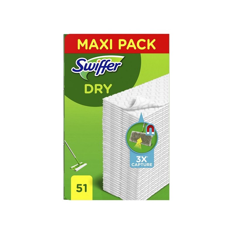 Recharge de lingettes Swiffer Dry Dust boîte de 51 pièces
